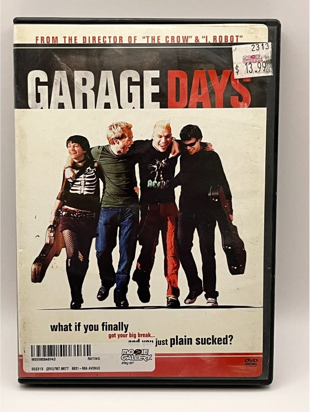 Garage Days DVD Widescreen 2002 Comedy Alex Proyas